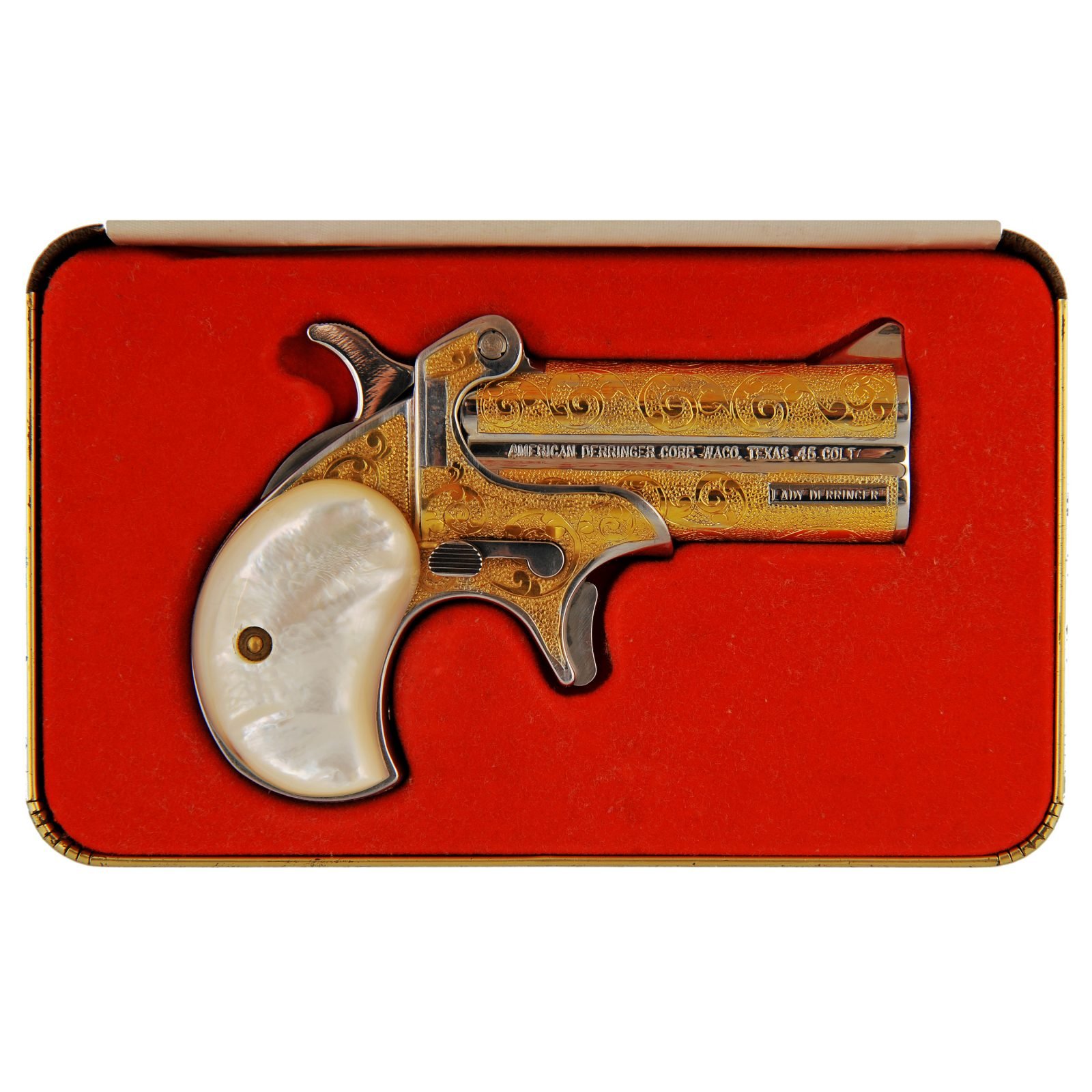 AMERICAN DERRINGER LADY DERRINGER GOLD .45 LC - Görsel 1